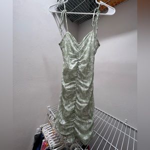 Grey Bandit Green Floral Dress, size small